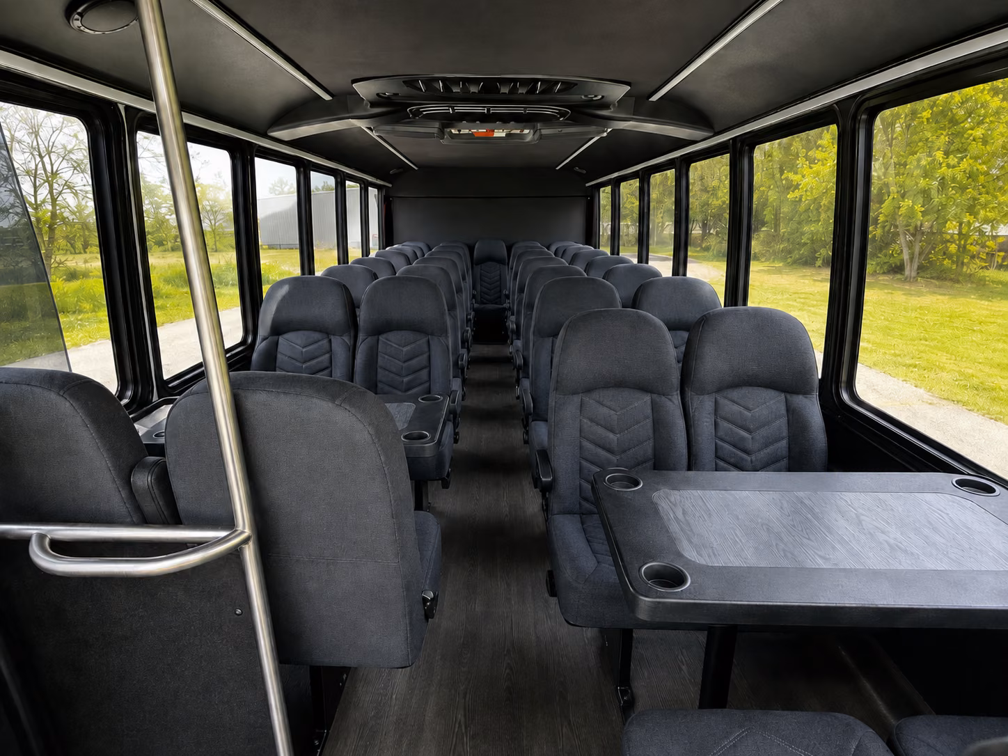 tuscaloosa 18 passenger minibus interior