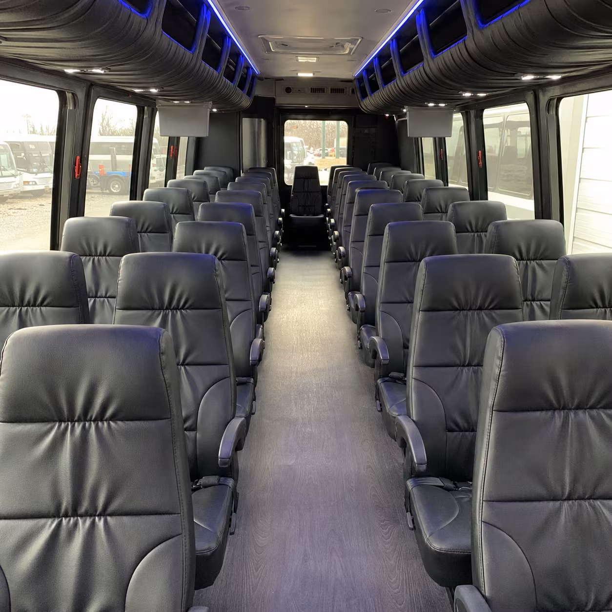 tuscaloosa 25 passenger minibus interior