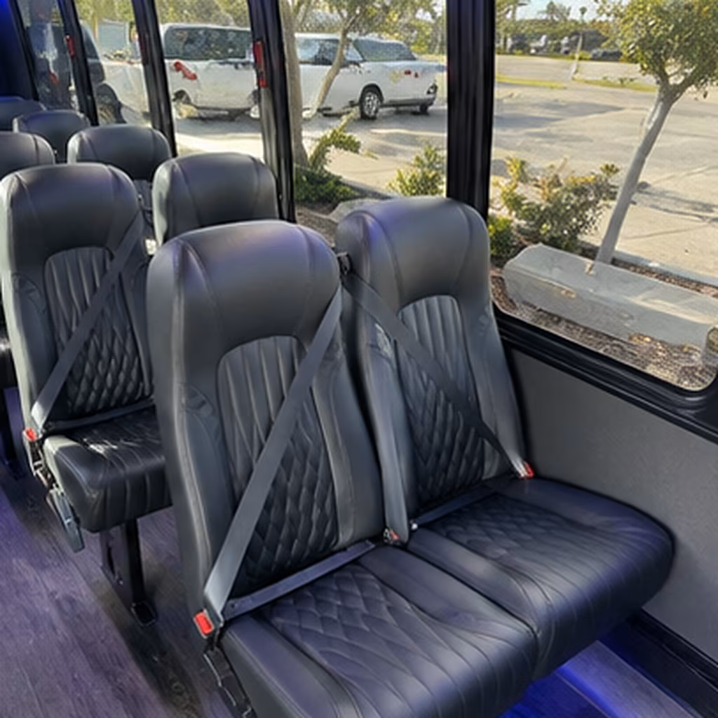 tuscaloosa 30 passenger minibus interior
