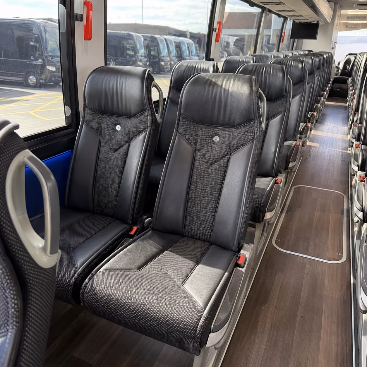 tuscaloosa 40 passenger charter bus interior