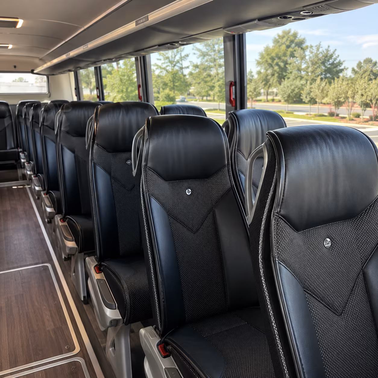 tuscaloosa 45 passenger charter bus interior