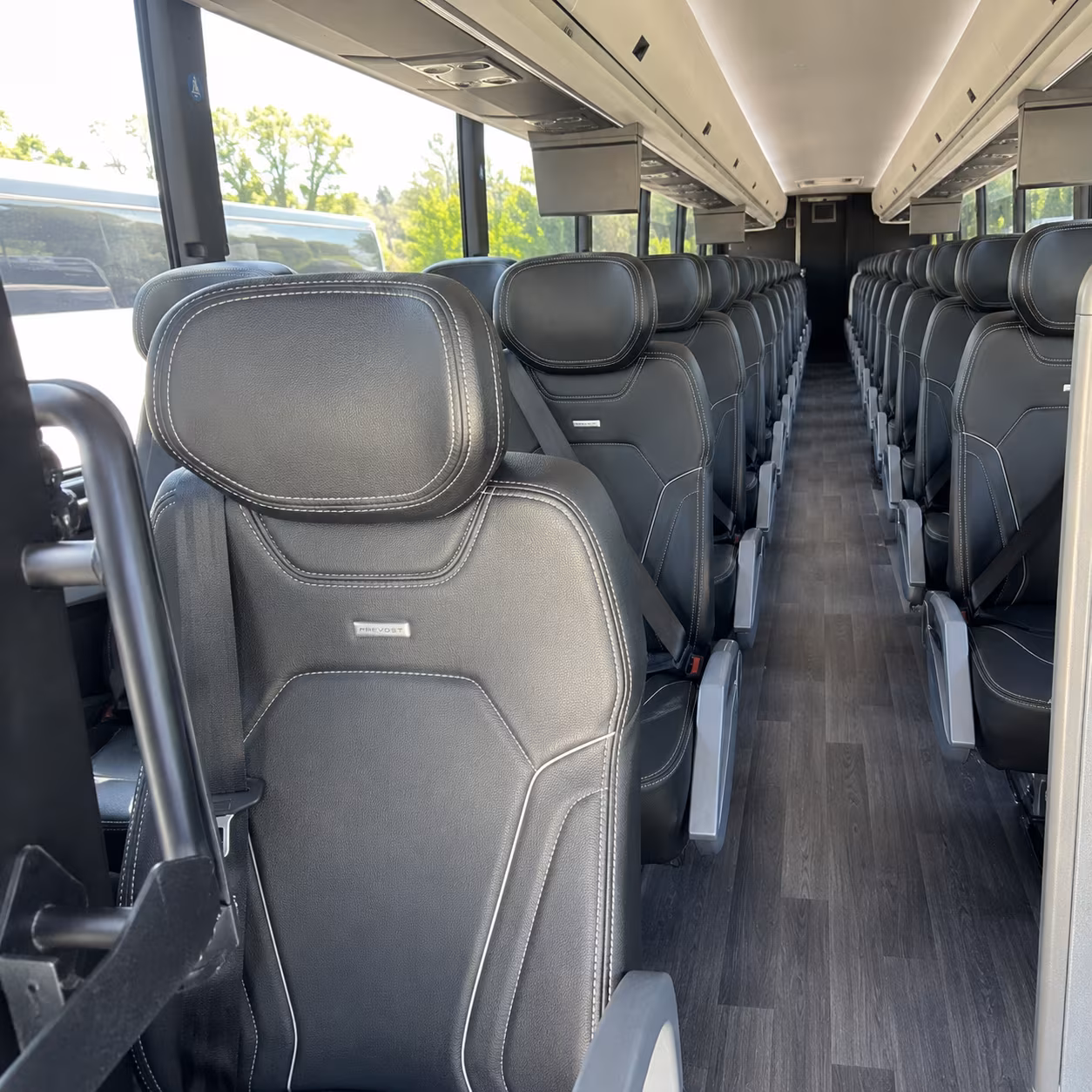tuscaloosa 47 passenger charter bus interior