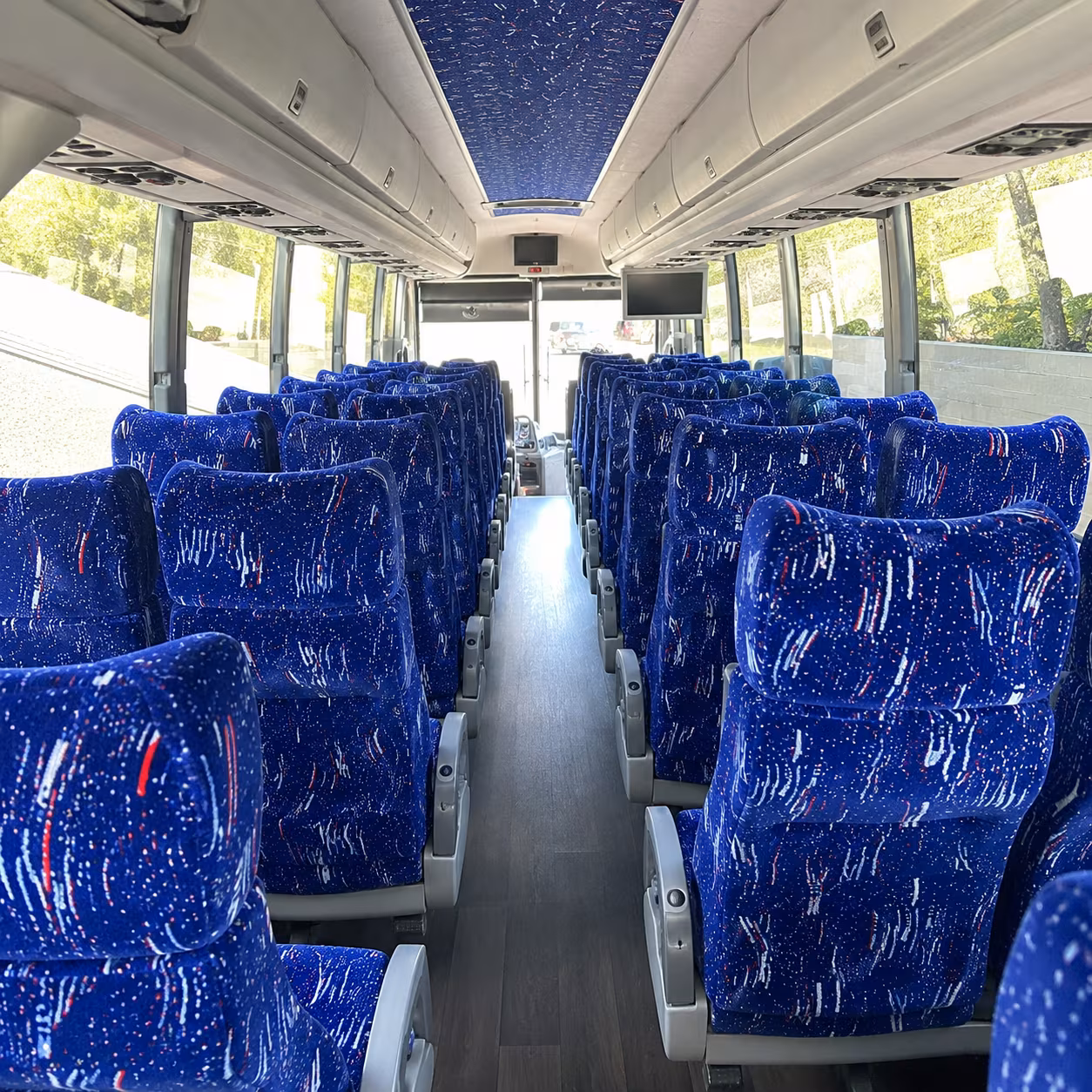 tuscaloosa 50 passenger charter bus interior