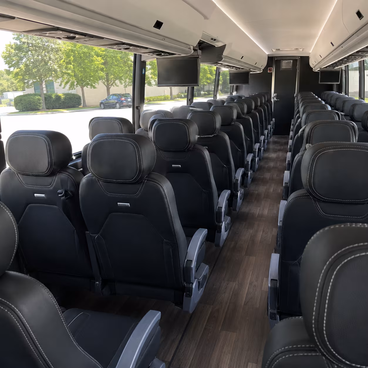 tuscaloosa 56 passenger charter bus interior